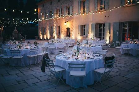 dîner extérieur mariage bastide st tropez